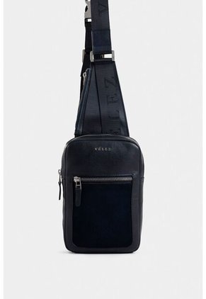 Manos Libres Mikeno 3 De Cuero Para Hombre Acabado Envejecido Manos Libres Mikeno 3 De Cuero Para Hombre Acabado Envejecido Azul Oscuro VÉLEZ