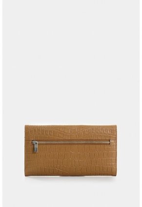 Billetera Porta Chequera De Cuero Para Mujer Selene Billetera Porta Chequera De Cuero Para Mujer Selene Miel VÉLEZ