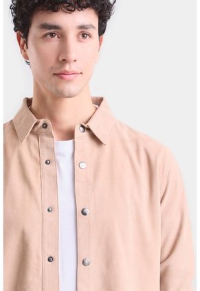 Camisa Manga Larga Para Hombre Gamuza Camisa Manga Larga Para Hombre Gamuza Arena M VÉLEZ
