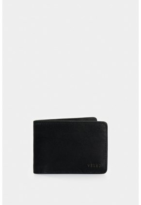 Billetera Oasis De Cuero Para Hombre Detalle Contraste Billetera Oasis De Cuero Para Hombre Detalle Contraste Negro VÉLEZ