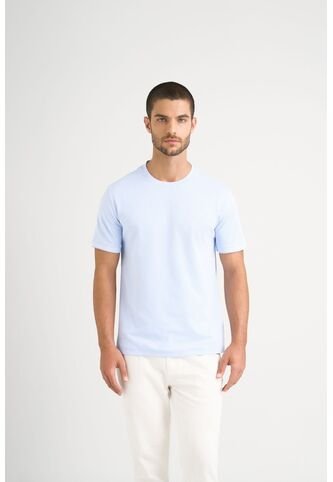 Camiseta Micropima Arizona Para Hombre Semi Ajustada Camiseta Micropima Arizona Para Hombre Semi Ajustada Azul Claro S VÉLEZ Vélez