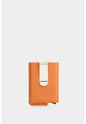 Porta Documentos En Cuero Para Hombre Miniwallet Porta Documentos En Cuero Para Hombre Miniwallet Naranja VÉLEZ