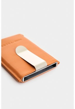 Porta Documentos En Cuero Para Hombre Miniwallet Porta Documentos En Cuero Para Hombre Miniwallet Naranja VÉLEZ