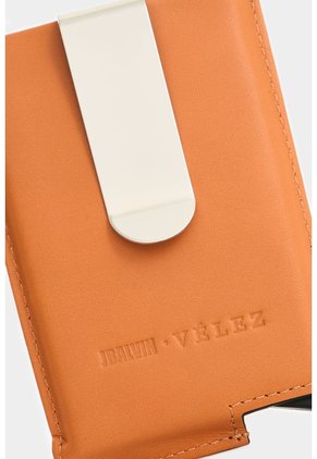 Porta Documentos En Cuero Para Hombre Miniwallet Porta Documentos En Cuero Para Hombre Miniwallet Naranja VÉLEZ