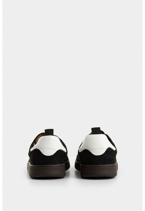 Tenis Flame De Cuero Gamuzado Para Hombre Casual Tenis Flame De Cuero Gamuzado Para Hombre Casual Negro 43 VÉLEZ