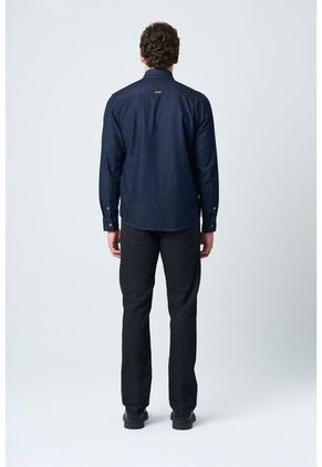 Camisa Manga Larga Brescia Para Hombre Semi Fitted Camisa Manga Larga Brescia Para Hombre Semi Fitted Azul Oscuro S VÉLEZ