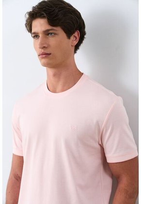 Camiseta Micropima Arizona Para Hombre Semi Ajustada Camiseta Micropima Arizona Para Hombre Semi Ajustada Rosado XXL VÉLEZ