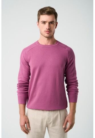 Sweater Tejido En Algodón Para Hombre Manga Ranglan Sweater Tejido En Algodón Para Hombre Manga Ranglan Mora L VÉLEZ Vélez