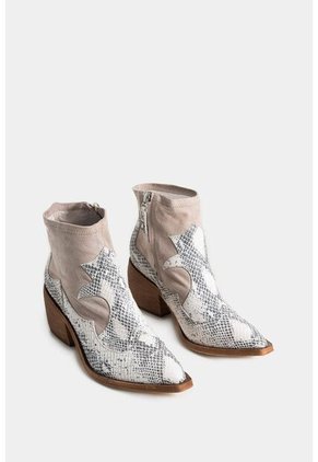 Botines Amanita De Cuero Para Mujer Cortes Gamuza Botines Amanita De Cuero Para Mujer Cortes Gamuza Gris 38 VÉLEZ