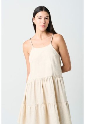 Vestido Lyra Para Mujer Detalle Trenzado Y Millaré Vestido Lyra Para Mujer Detalle Trenzado Y Millaré Arena 12 VÉLEZ