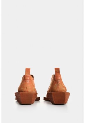 Botines Texanos Mule En Cuero Para Mujer Botines Texanos Mule En Cuero Para Mujer Terracota 35 VÉLEZ