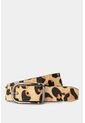 Cinturón Unifaz Benin De Cuero Pelo Para Mujer Estampado Animal Print Cinturón Unifaz Benin De Cuero Pelo Para Mujer Estampado Animal Print Miel XL Vélez de Vélez