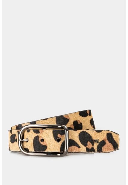 Cinturón Unifaz Benin De Cuero Pelo Para Mujer Estampado Animal Print Cinturón Unifaz Benin De Cuero Pelo Para Mujer Estampado Animal Print Miel XL Vélez