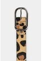 Cinturón Unifaz Benin De Cuero Pelo Para Mujer Estampado Animal Print Cinturón Unifaz Benin De Cuero Pelo Para Mujer Estampado Animal Print Miel XL Vélez de Vélez
