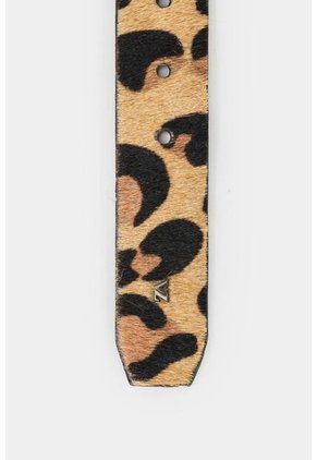 Cinturón Unifaz Benin De Cuero Pelo Para Mujer Estampado Animal Print Cinturón Unifaz Benin De Cuero Pelo Para Mujer Estampado Animal Print Miel XL Vélez
