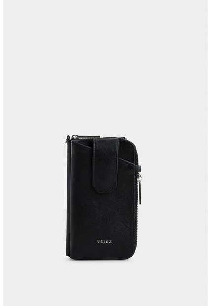 Porta Chequera Ibiza De Cuero Para Mujer Multifunción Porta Chequera Ibiza De Cuero Para Mujer Multifunción Negro VÉLEZ