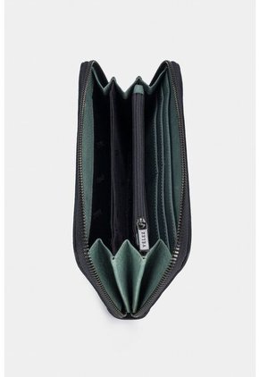 Billetera Porta Chequera Arezzo De Cuero Para Mujer Contraste De Color Billetera Porta Chequera Arezzo De Cuero Para Mujer Contraste De Color Negro Vélez