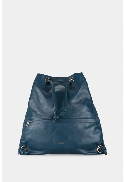 Morral De Cuero Amatista Para Mujer Detalles Anudados Morral De Cuero Amatista Para Mujer Detalles Anudados Azul Vélez