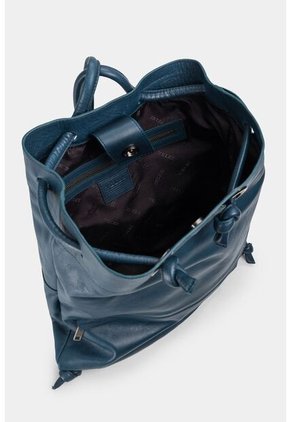 Morral De Cuero Amatista Para Mujer Detalles Anudados Morral De Cuero Amatista Para Mujer Detalles Anudados Azul Vélez