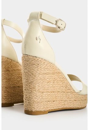 Sandalia Plataforma Dunas En Cuero Y Yute Para Mujer Sandalia Plataforma Dunas En Cuero Y Yute Para Mujer Arena 37 VÉLEZ