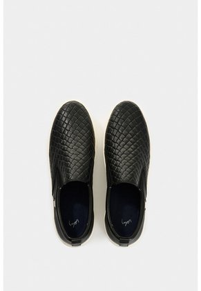 Mocasines De Cuero Grabado Para Mujer Anastasia Mocasines De Cuero Grabado Para Mujer Anastasia Negro 40 VÉLEZ