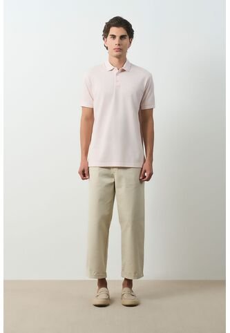 Polo Lucca Manga Corta Para Hombre Texturizada Polo Lucca Manga Corta Para Hombre Texturizada Rosado XS VÉLEZ Vélez