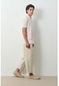 Polo Lucca Manga Corta Para Hombre Texturizada Polo Lucca Manga Corta Para Hombre Texturizada Rosado XS VÉLEZ de Vélez