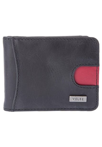 Portadocumentos Negro-Rojo Vélez