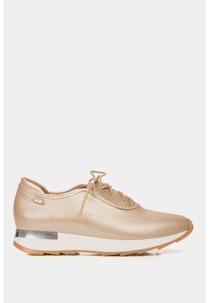 Zapatos Cordón De Cuero Para Mujer Suela Deportiva Zapatos Cordón De Cuero Para Mujer Suela Deportiva Dorado 39 VÉLEZ