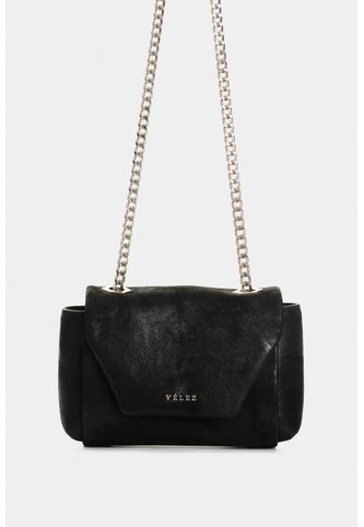 Manos Libres Mini Lili De Cuero Para Mujer Con Cadena Manos Libres Mini Lili De Cuero Para Mujer Con Cadena Negro VÉLEZ Vélez