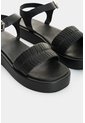 Sandalia Plataforma De Cuero Para Mujer Eos Sandalia Plataforma De Cuero Para Mujer Eos Negro 41 VÉLEZ de Vélez