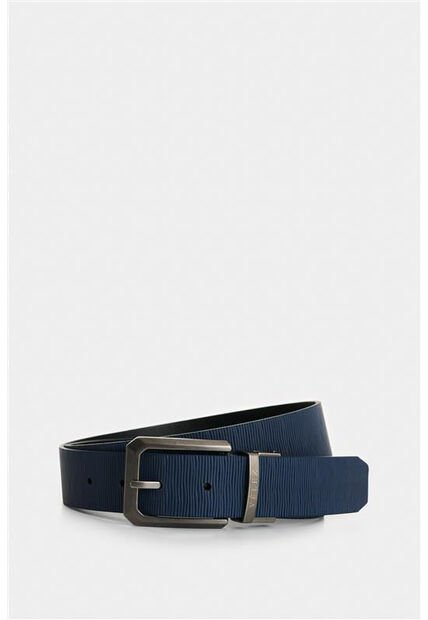 Cinturón Doble Faz De Cuero Para Hombre Lucian Cinturón Doble Faz De Cuero Para Hombre Lucian Azul Oscuro 36 VÉLEZ