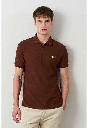 Polo Manga Corta Essential Para Hombre Textura Polo Manga Corta Essential Para Hombre Textura Cafe L VÉLEZ