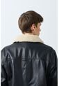 Chaqueta Oculto De Cuero Para Hombre Silueta Aviador Chaqueta Oculto De Cuero Para Hombre Silueta Aviador Negro S VÉLEZ de Vélez