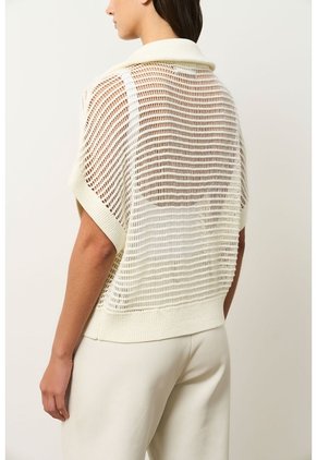 Chaleco Tejido Tika Para Mujer Oversized Chaleco Tejido Tika Para Mujer Oversized Crema S VÉLEZ