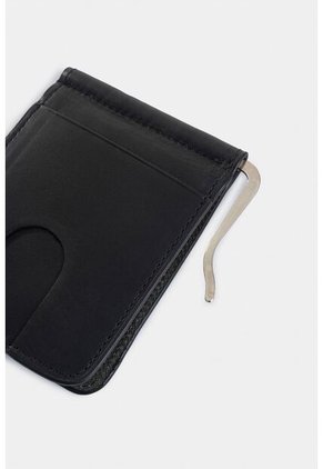 Porta Billetes De Cuero Contrastes Porta Billetes De Cuero Contrastes Negro VÉLEZ