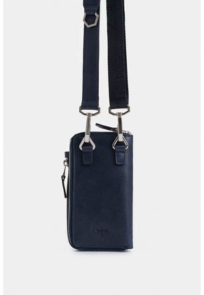 Billetera Halo De Cuero Para Hombre Porta Celular Billetera Halo De Cuero Para Hombre Porta Celular Negro Vélez