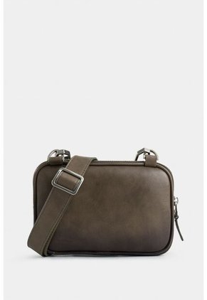 Riñonera Lugano De Cuero Para Hombre Casual Riñonera Lugano De Cuero Para Hombre Casual Verde Oliva Vélez