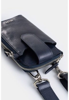 Billetera Halo De Cuero Para Hombre Porta Celular Billetera Halo De Cuero Para Hombre Porta Celular Negro Vélez