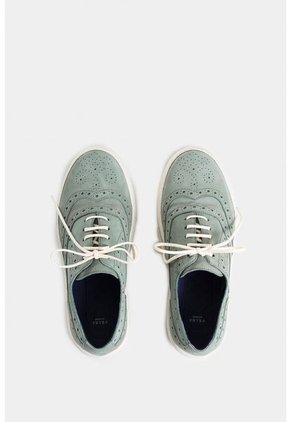 Zapatos Cordón Chark 2 De Cuero Para Hombre Detalle Chiripiado Zapatos Cordón Chark 2 De Cuero Para Hombre Detalle Chiripiado Agua Marina 39 Vélez