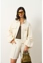 Chaqueta Senda Trucker Para Mujer Oversized Chaqueta Senda Trucker Para Mujer Oversized Crema L VÉLEZ de Vélez