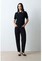 Polo Tejida Manga Corta Para Mujer Almaris Polo Tejida Manga Corta Para Mujer Almaris Negro XL VÉLEZ de Vélez