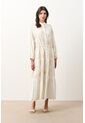 Vestido Bordado Cuello Nerú Para Mujer Efos Vestido Bordado Cuello Nerú Para Mujer Efos Crema 10 VÉLEZ de Vélez