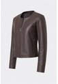 Chaqueta De Cuero Para Mujer Denver Chaqueta De Cuero Para Mujer Denver Cafe L VÉLEZ de Vélez