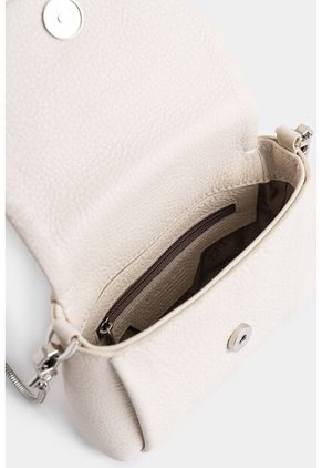 Porta Tarjetas Mini Lili De Cuero Para Mujer Cadena Removible Porta Tarjetas Mini Lili De Cuero Para Mujer Cadena Removible Blanco Vélez