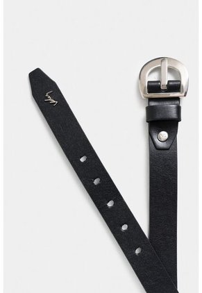 Cinturón Unifaz De Cuero Abatanado Para Mujer Con Puntera Hexagonal Cinturón Unifaz De Cuero Abatanado Para Mujer Con Puntera Hexagonal Negro L VÉLEZ