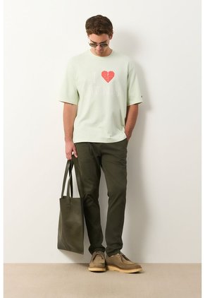 Camiseta Cropped En Algodón Para Hombre I Love Latinas Camiseta Cropped En Algodón Para Hombre I Love Latinas Verde L VÉLEZ