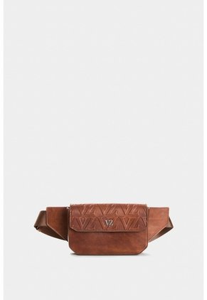 Riñonera Dune De Cuero Para Hombre Silueta Hexagonal Riñonera Dune De Cuero Para Hombre Silueta Hexagonal Miel VÉLEZ
