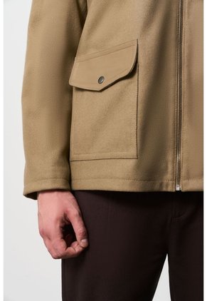 Chaqueta De Tela Y Cuero Para Hombre Oroa Chaqueta De Tela Y Cuero Para Hombre Oroa Tabaco S VÉLEZ
