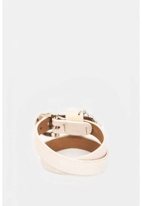 Manilla Dos Vueltas Liquenes De Cuero Para Mujer Dije Metálico Beige Manilla Dos Vueltas Liquenes De Cuero Para Mujer Dije Metálico Beige Vélez